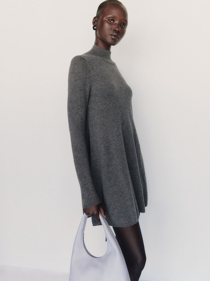 Thunder April Cashmere Turtleneck Mini Dress - Image 4