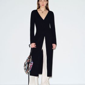Black Wells Cashmere Duster