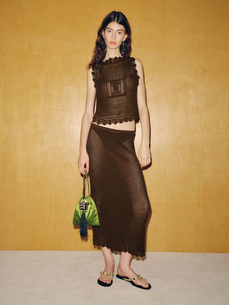 Espresso Lassoff Crochet Tank - Image 5