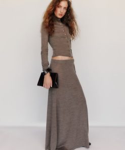 Cocoa Danielle Regenerative Merino Skirt