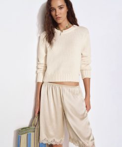 Fior Di Latte Eleni Cotton Crew Sweater
