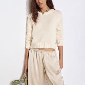 Fior Di Latte Eleni Cotton Crew Sweater
