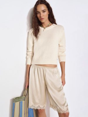 Fior Di Latte Eleni Cotton Crew Sweater