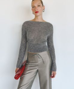 Thunder Soren Sheer Alpaca Sweater Top