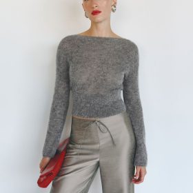Thunder Soren Sheer Alpaca Sweater Top