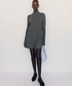 Thunder April Cashmere Turtleneck Mini Dress