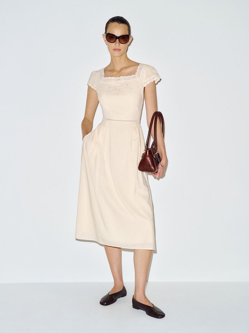 Cream Aurette Dress