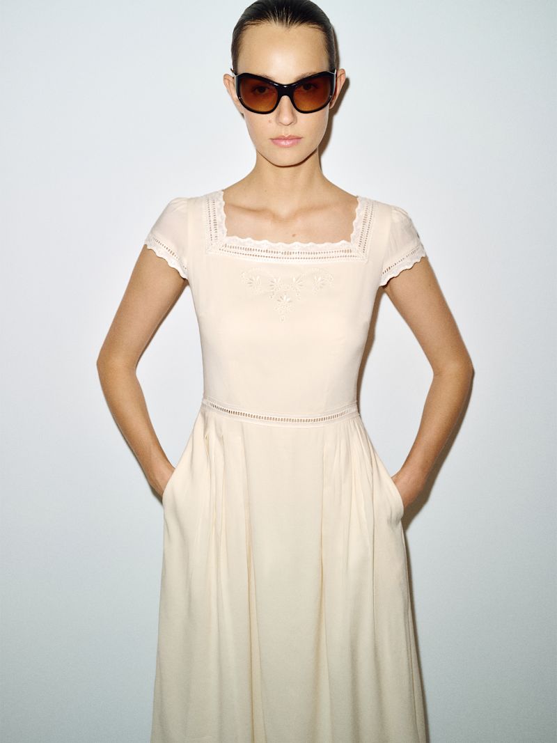 Cream Aurette Dress - Image 3