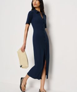 Navy Aiden Knit Dress