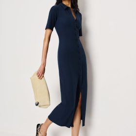 Navy Aiden Knit Dress