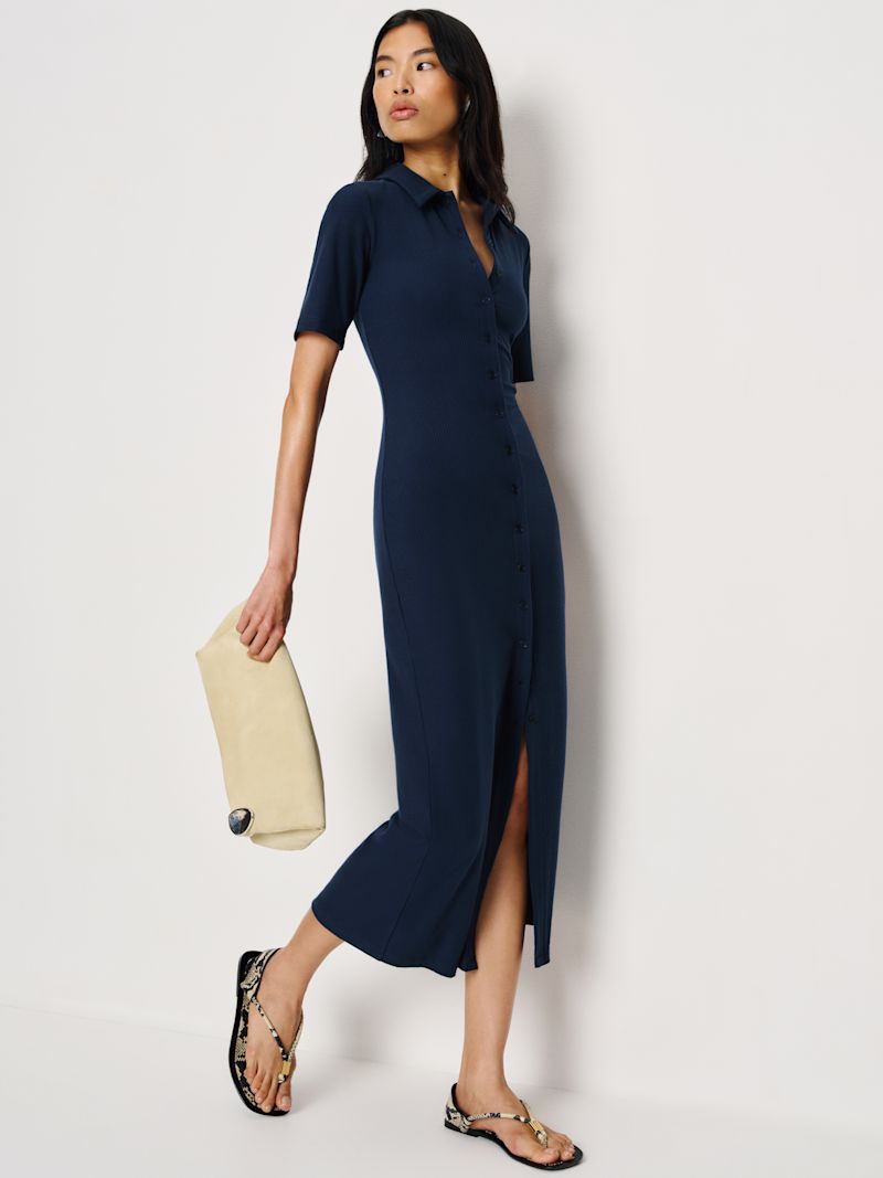 Navy Aiden Knit Dress