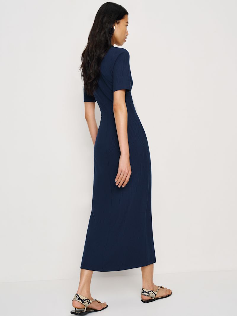 Navy Aiden Knit Dress - Image 3