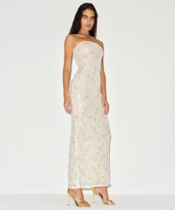 Ivory Sequin Ellison Knit Dress