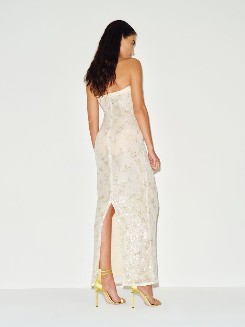 Ivory Sequin Ellison Knit Dress - Image 4