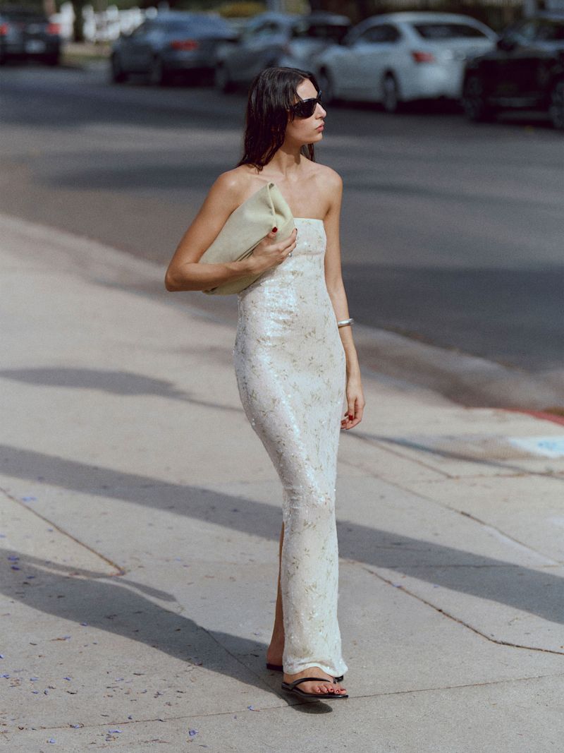Ivory Sequin Ellison Knit Dress - Image 5