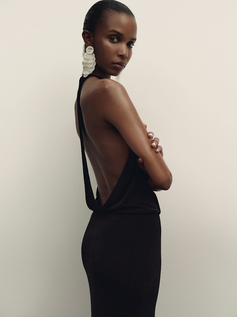 Black Bennett Knit Dress - Image 4