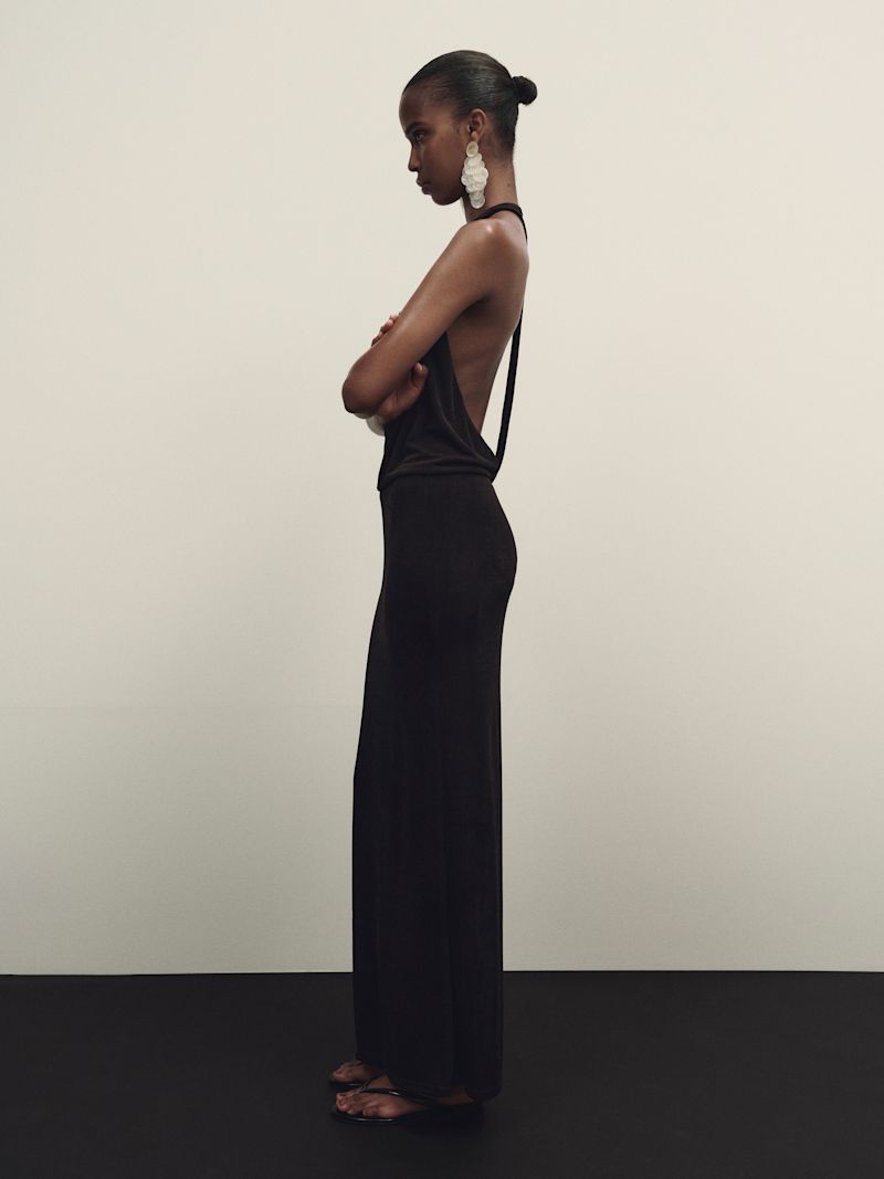 Black Bennett Knit Dress - Image 5