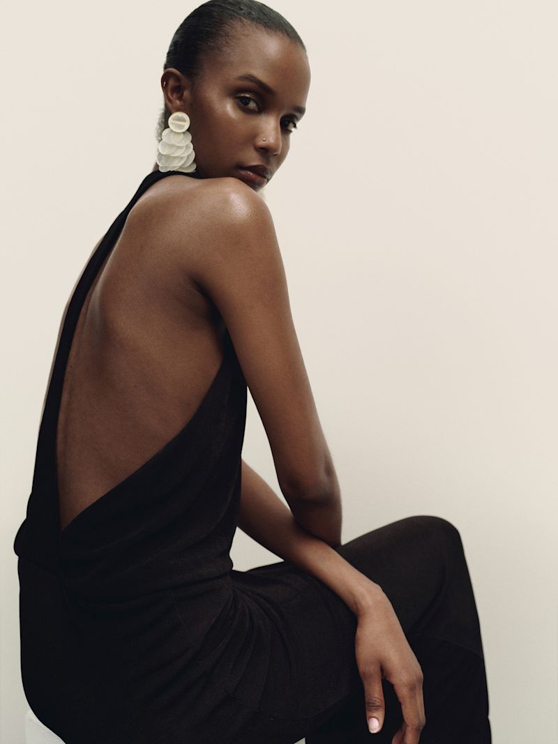 Black Bennett Knit Dress - Image 6