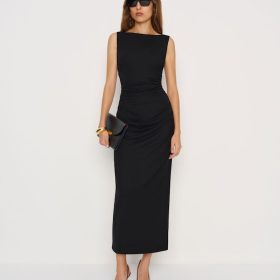 Black Benson Knit Dress