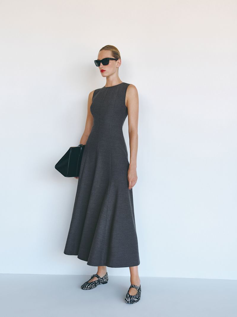 Dark Grey Petites Cecilia Dress