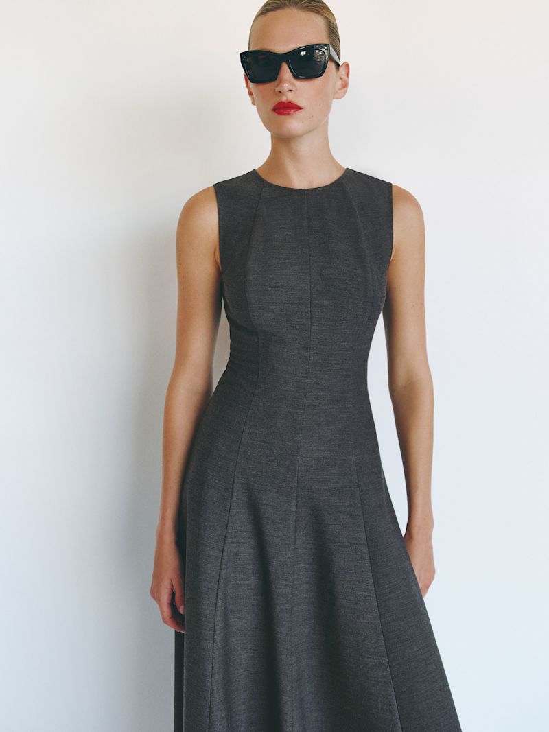 Dark Grey Petites Cecilia Dress - Image 3