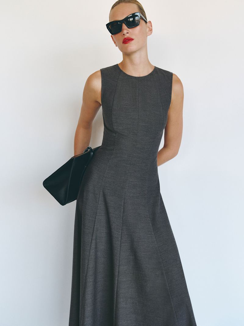 Dark Grey Petites Cecilia Dress - Image 6