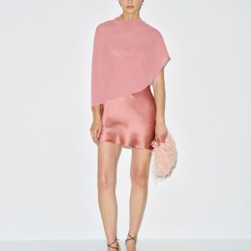 Dried Rose Lilibeth Silk Mini Dress