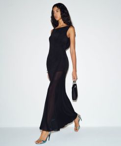 Black Yvette Knit Dress