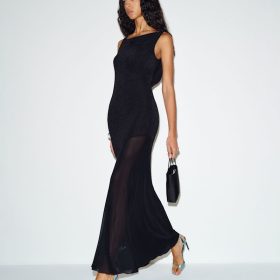 Black Yvette Knit Dress