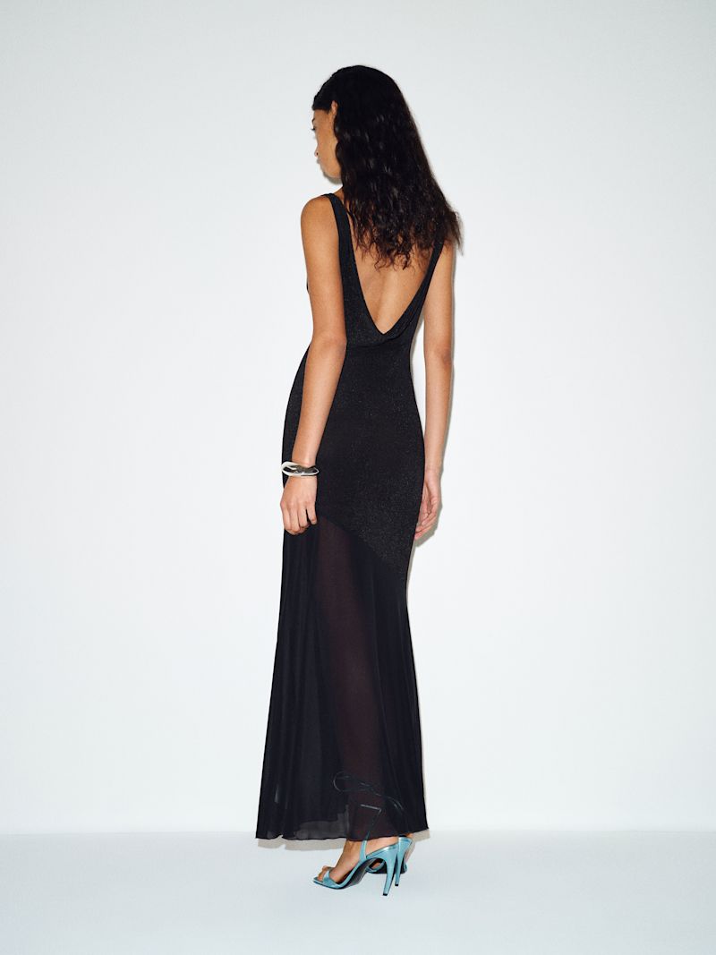 Black Yvette Knit Dress - Image 4