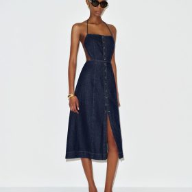 Prespa Manon Denim Midi Dress