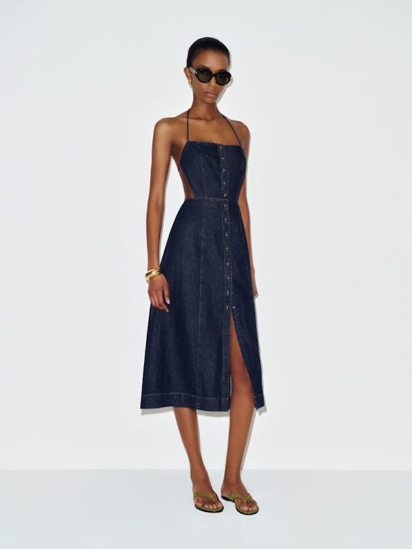 Prespa Manon Denim Midi Dress