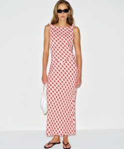 Sangre Check Sorrel Dress