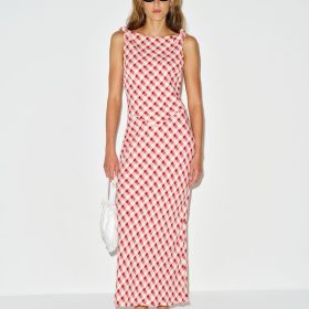 Sangre Check Sorrel Dress