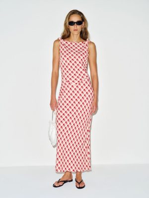 Sangre Check Sorrel Dress