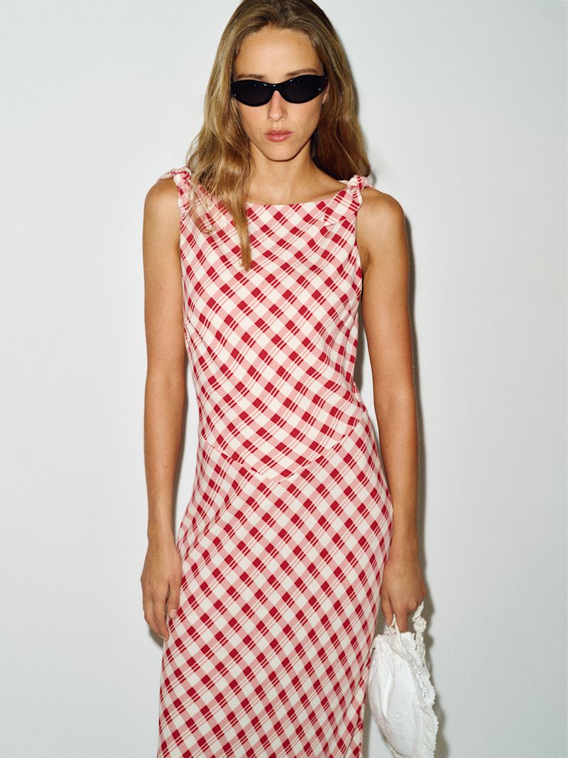 Sangre Check Sorrel Dress - Image 3